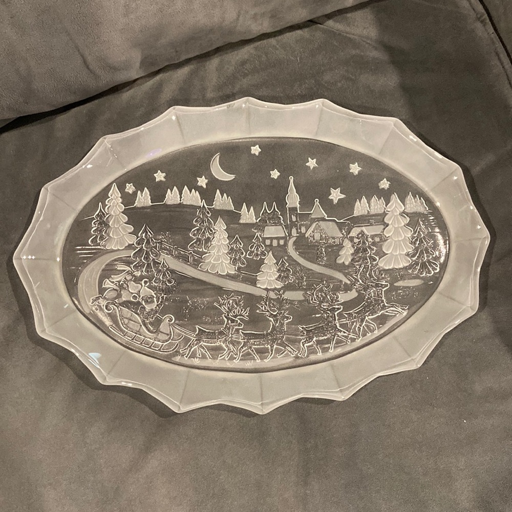 EUC Mikasa Silent Night Large Serving Platter